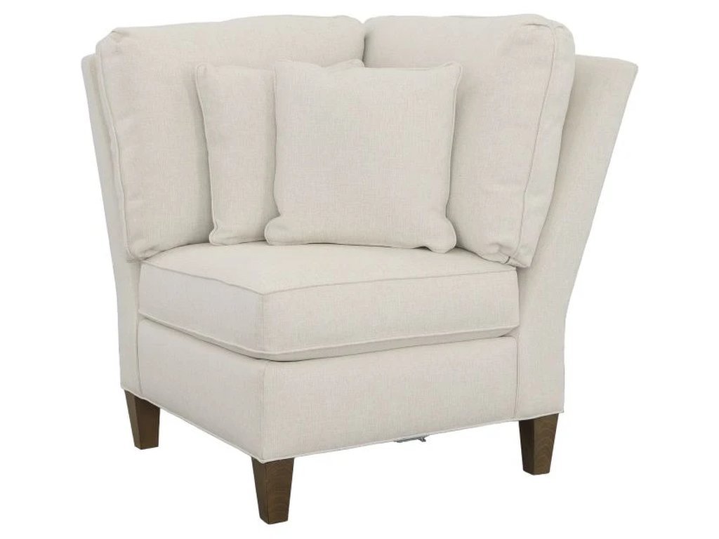 Corner Chair With Tapered Leg 