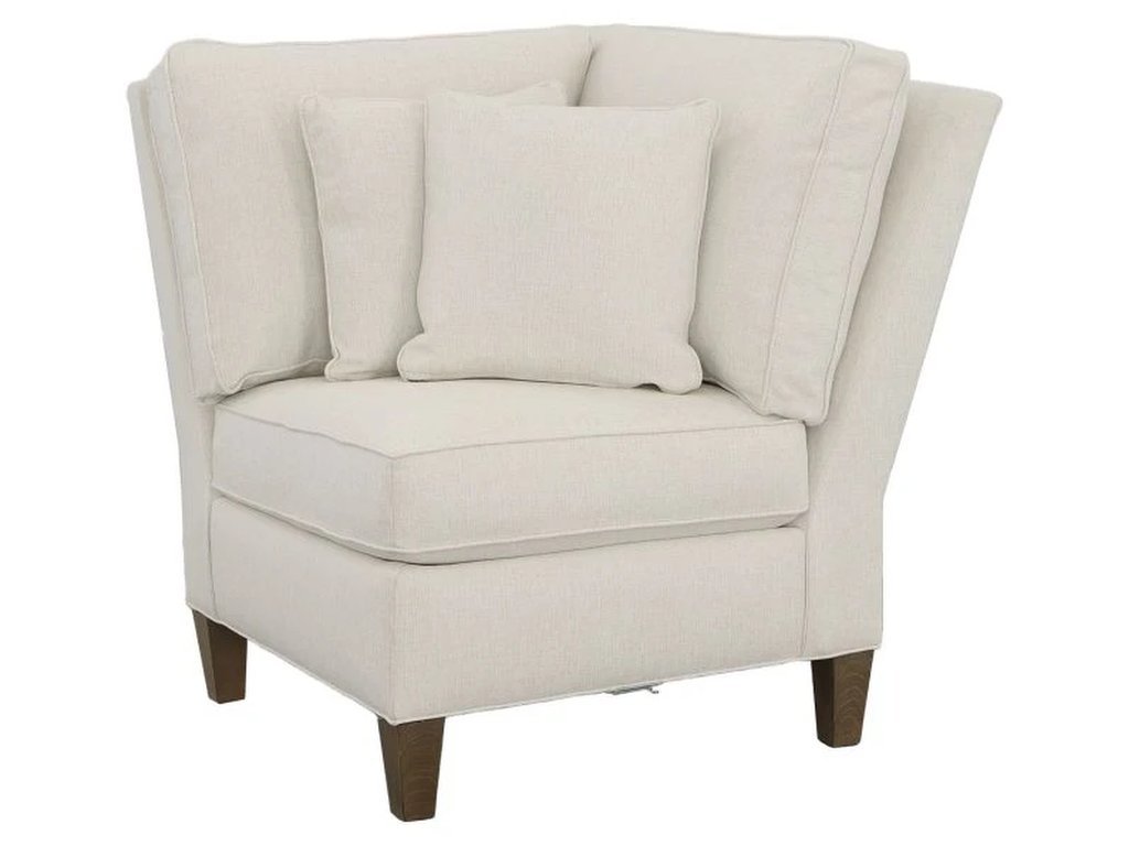 Corner Chair With Tapered Leg 