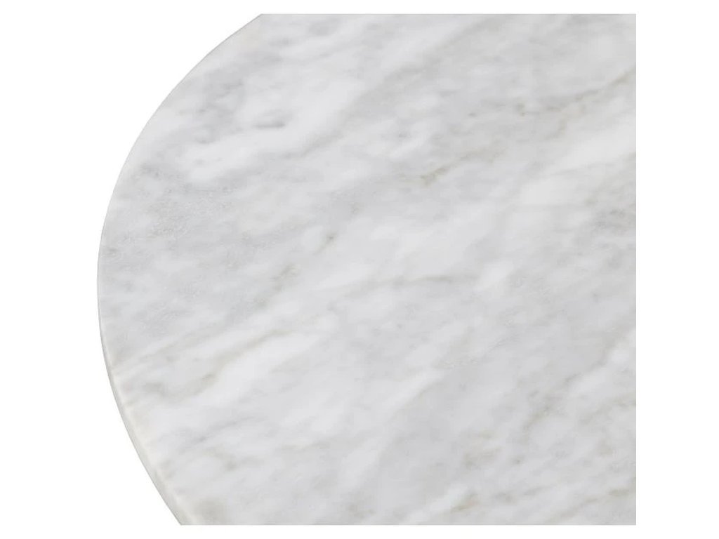 Carrara Marble 26 Diameter Table Top With Pencil Edge  - Alternative View