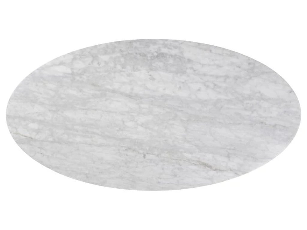 Carrara Marble 54 Oval Table Top 