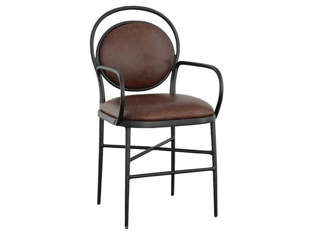 Warner Leather Counter Stool 