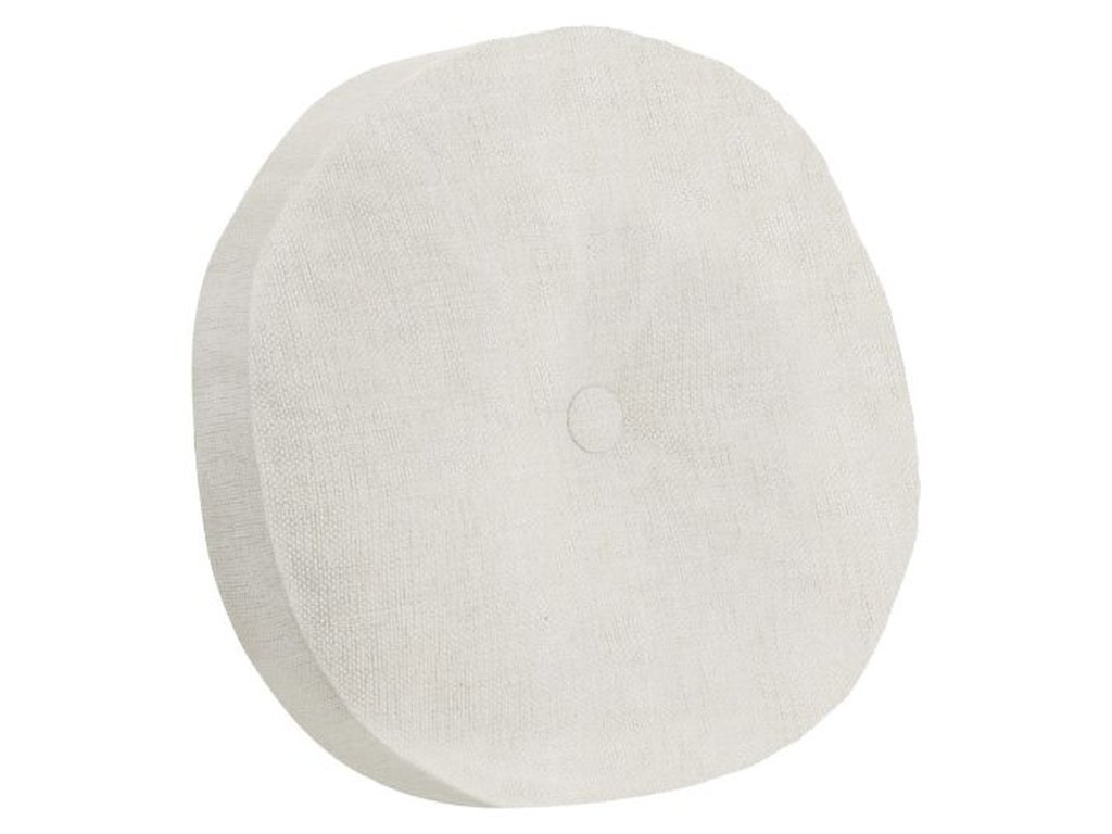 Round Weltless Border Pillow With Buttons 