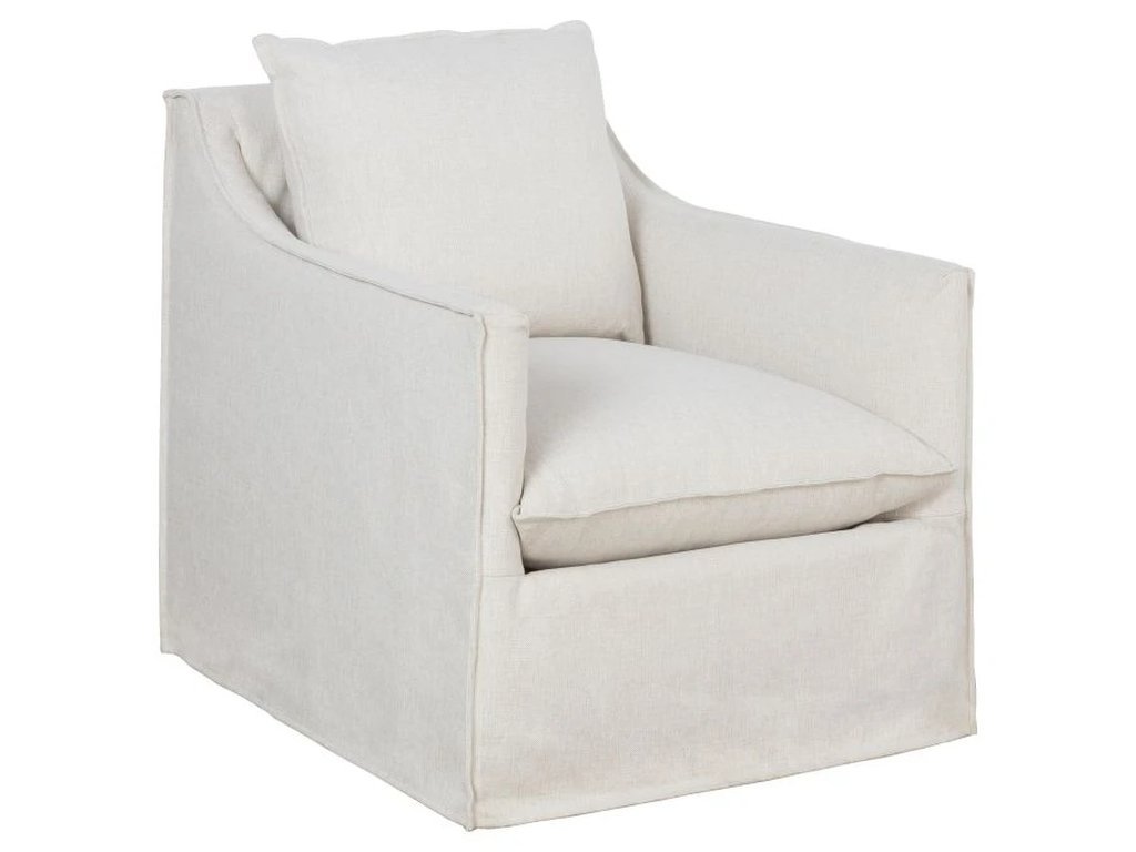 Cape May Slipcovered Swivel Glider 