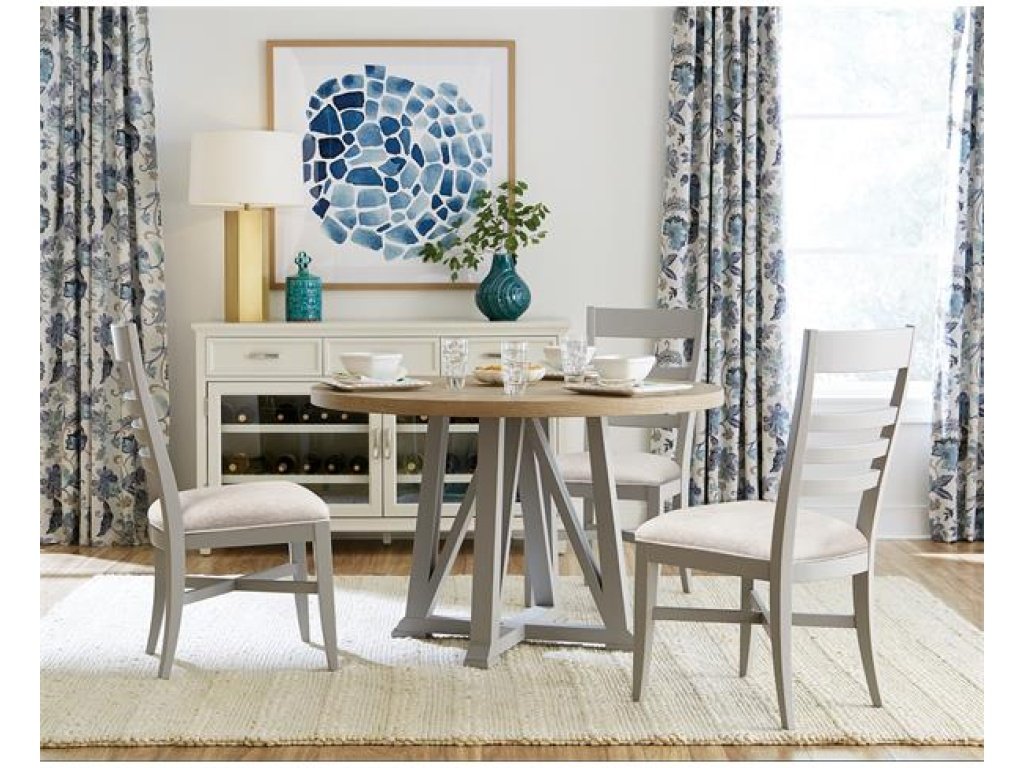 Upholstered Ladderback Side Chair