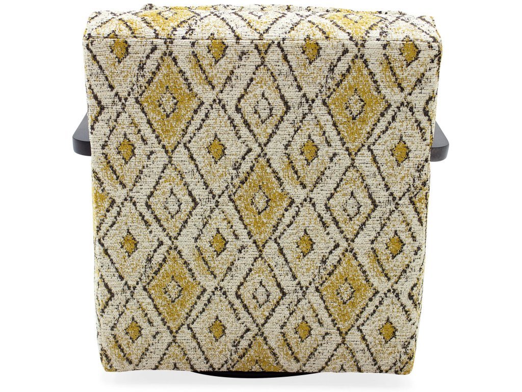 Creighton Exposed Wood Swivel Chair