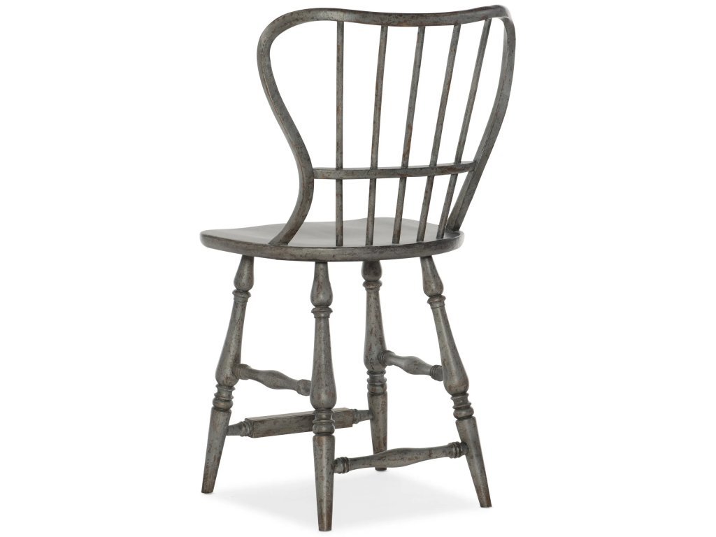 Ciao Bella Spindle Back Counter Stool-Speckled Gray