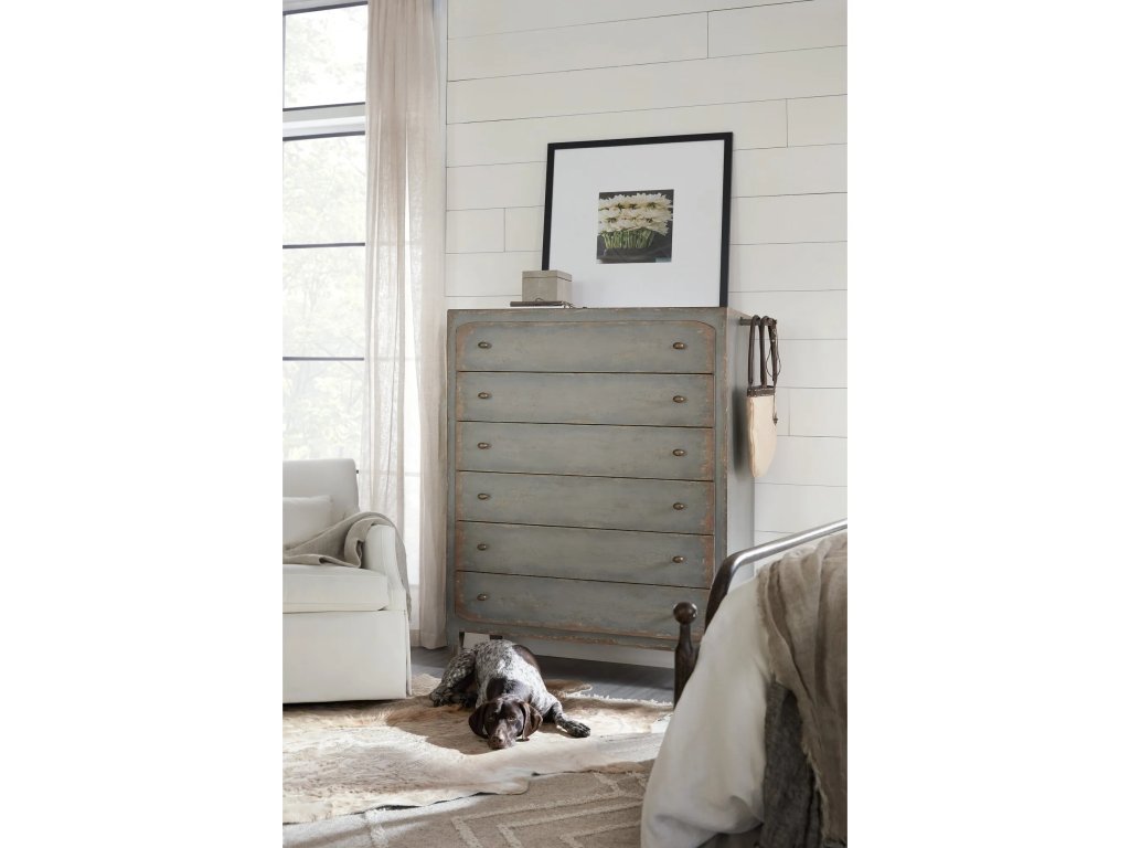 Ciao Bella Six-Drawer Chest- Speckled Gray - Alternative View