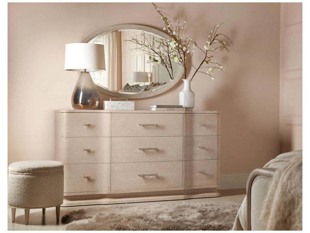 Nouveau Chic Oval Mirror - Alternative View