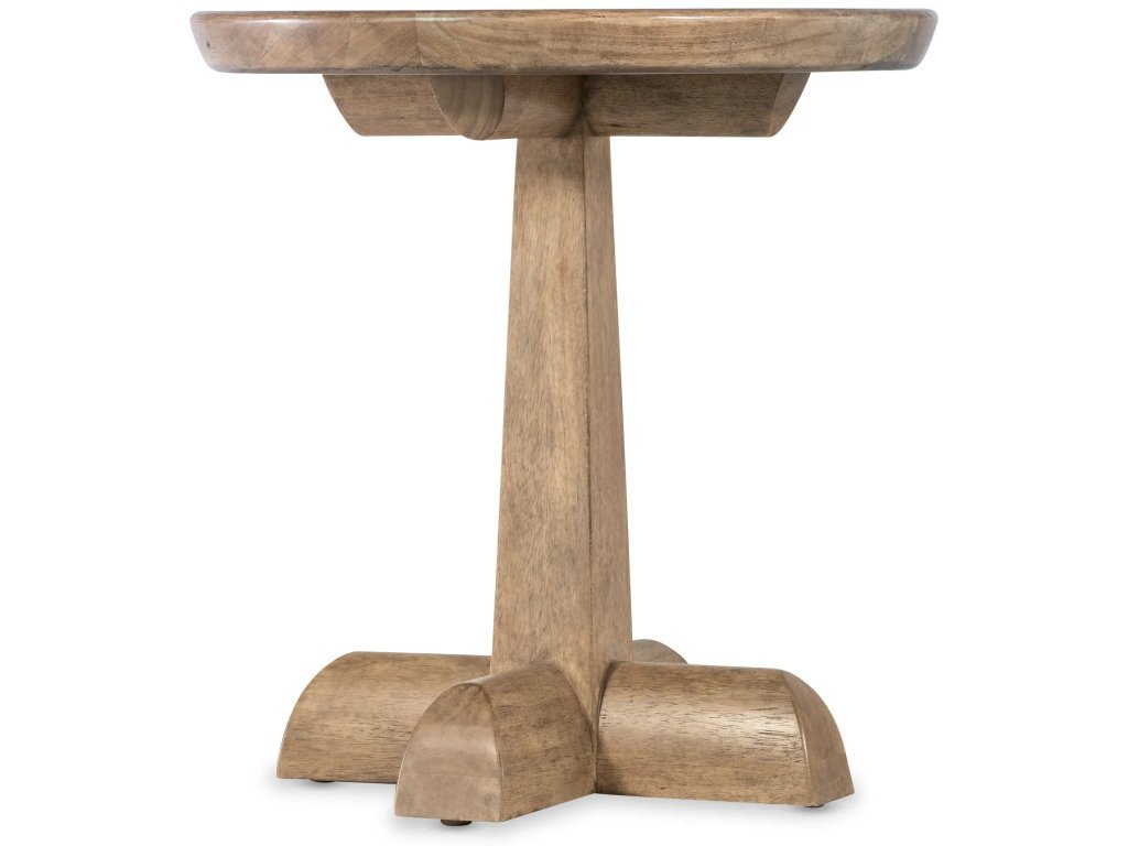Vineyard Row Round Pedestal End Table - Alternative View