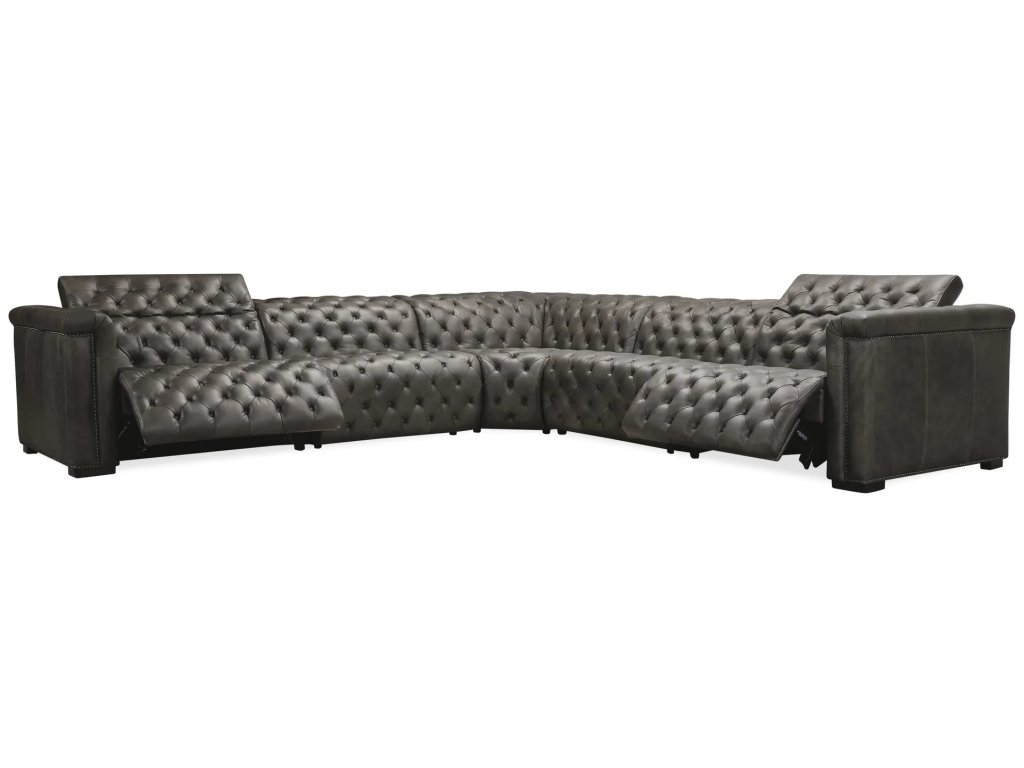 Savion Grandier 5-Piece Sectional with Power Recline & Power Headrest