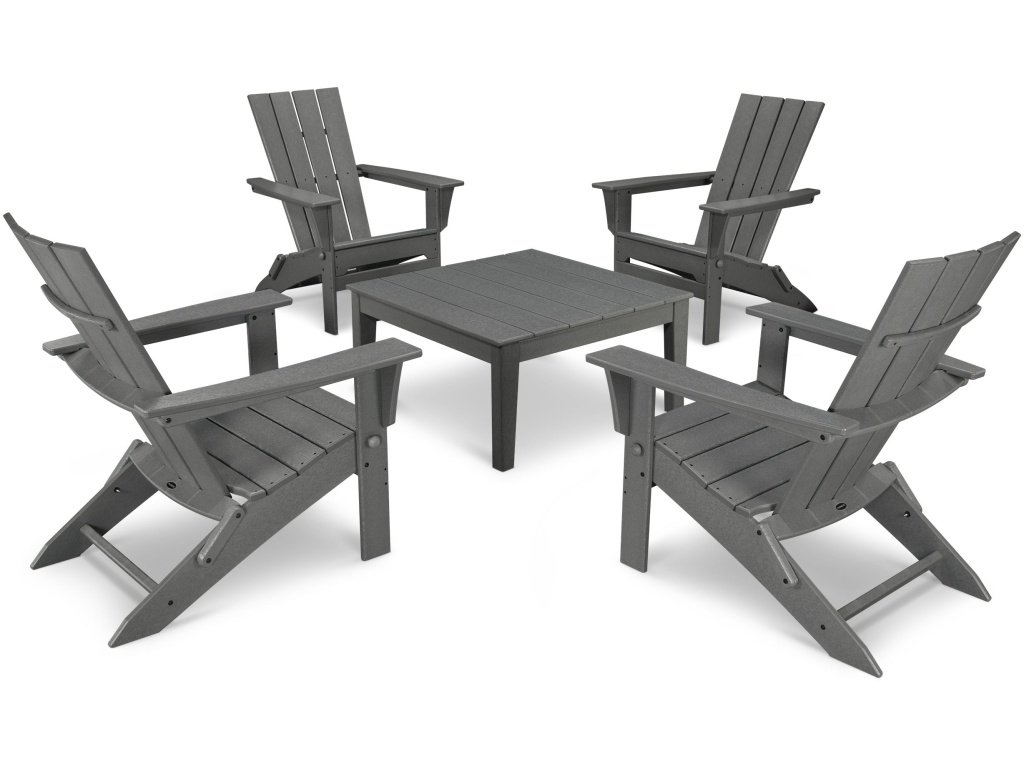 Quattro Folding Chair 5-Piece Conversation Set