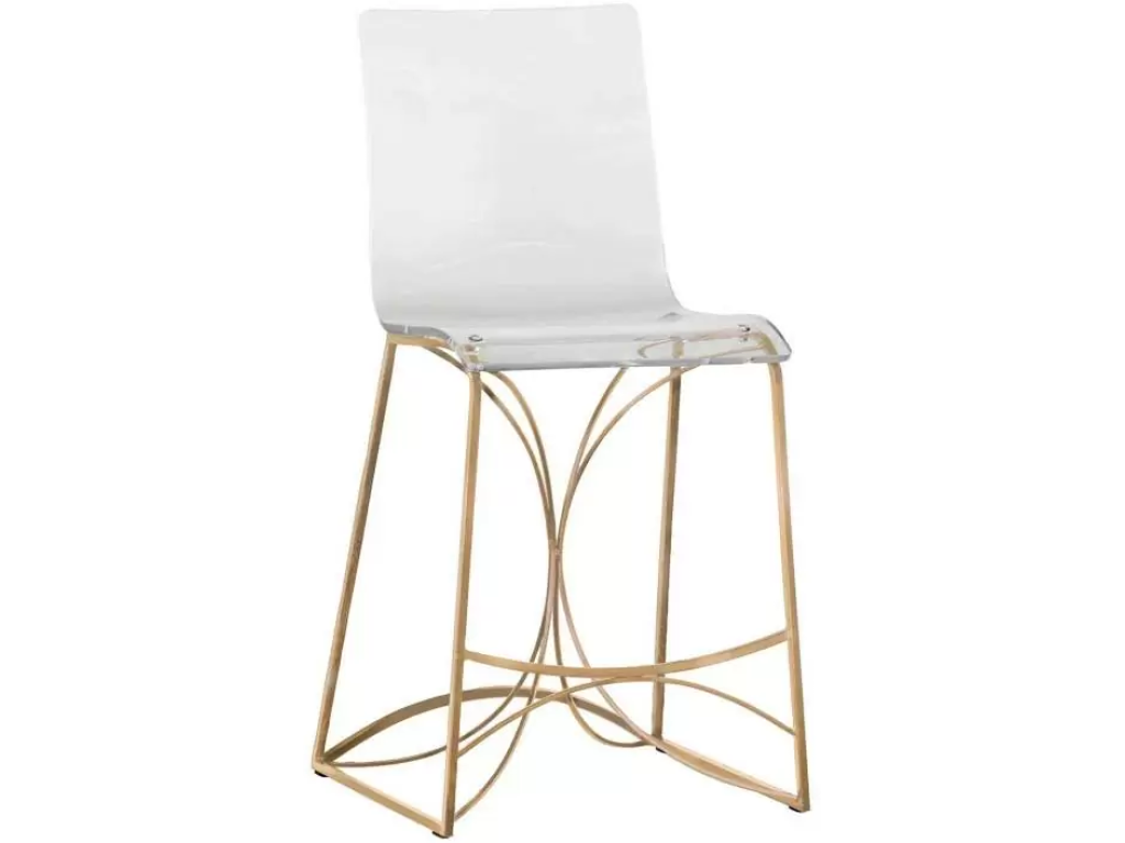 Angela 24.75" Counter Height Stool - Gold