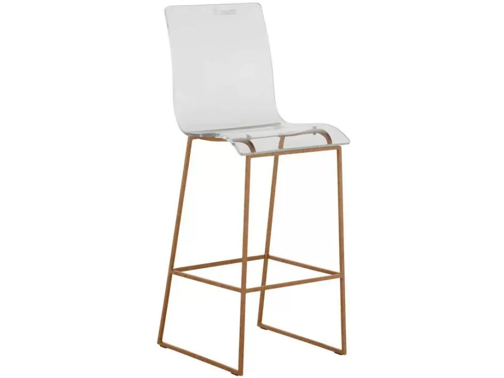 King 30.25" Bar Height Stool - Gold