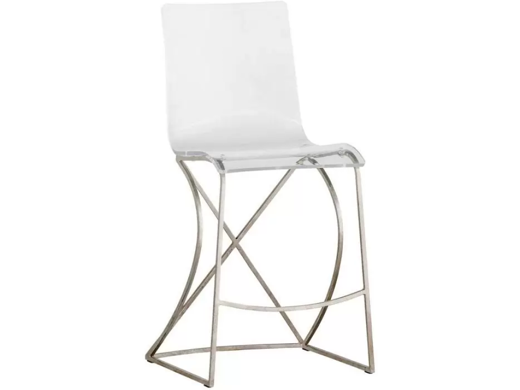 Johnson 24.75" Counter Height Stool - Silver