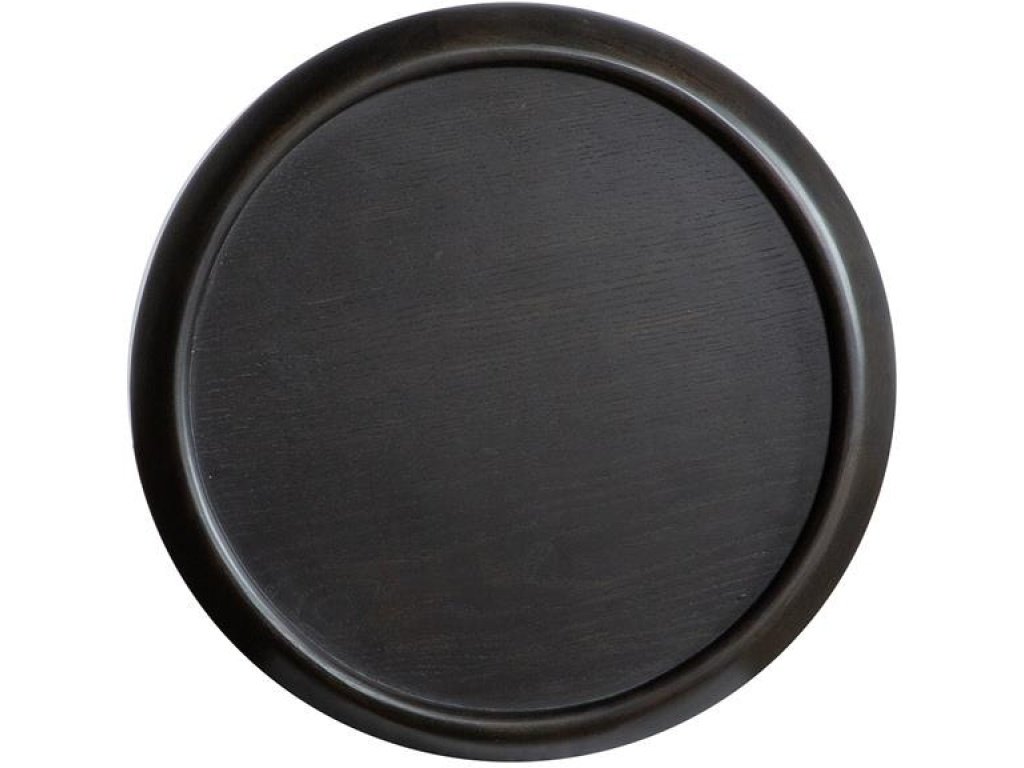 Dark Round Accent End Table - Alternative View