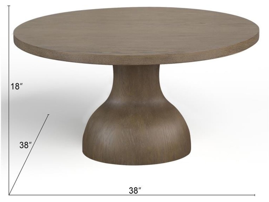 Wood Round Cocktail Table Top SU - Alternative View