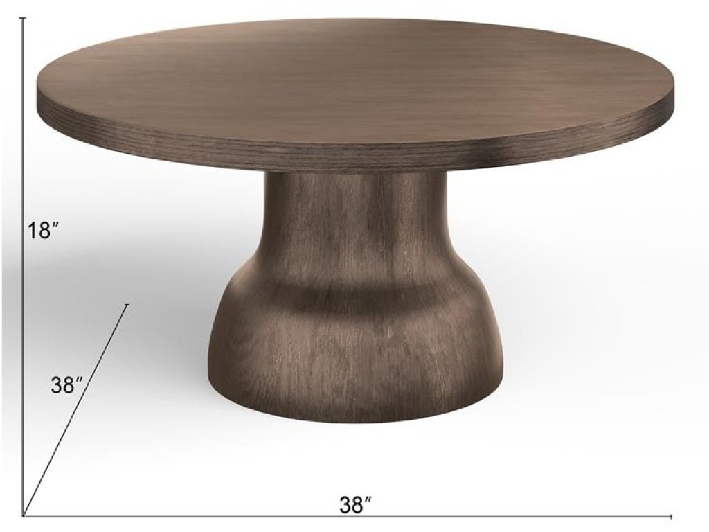 Wood Round Cocktail Table Base SU - Alternative View