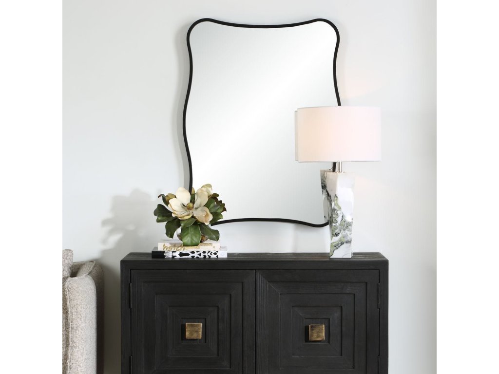 Pavia Vanity Mirror, Black