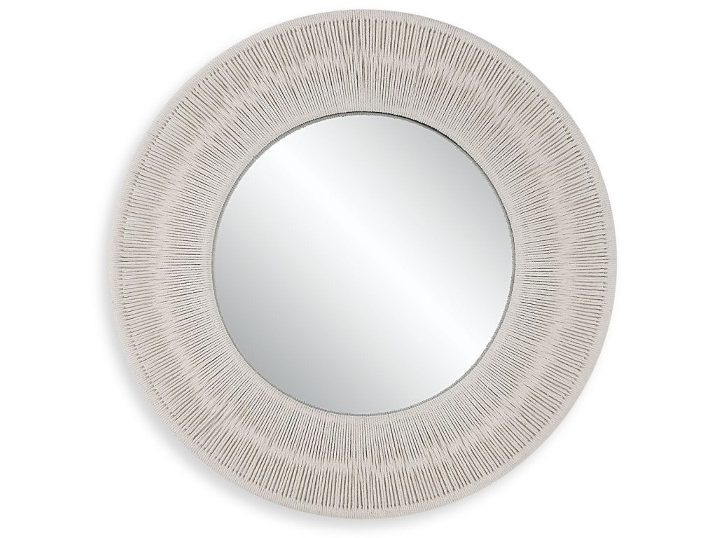 Sailor'S Knot Small Round Mirror, White