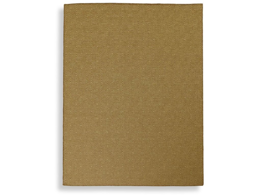 Maize Diamond Rug - Burnt Umber