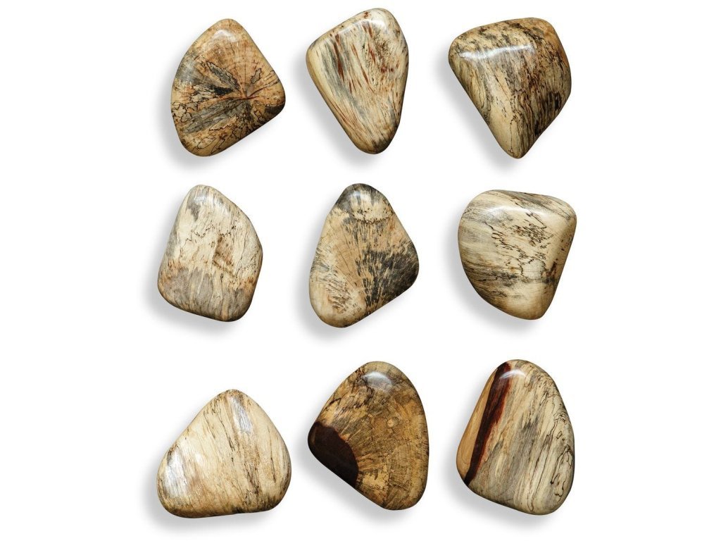 Pebbles Wood Wall Decor, Blonde, S/9