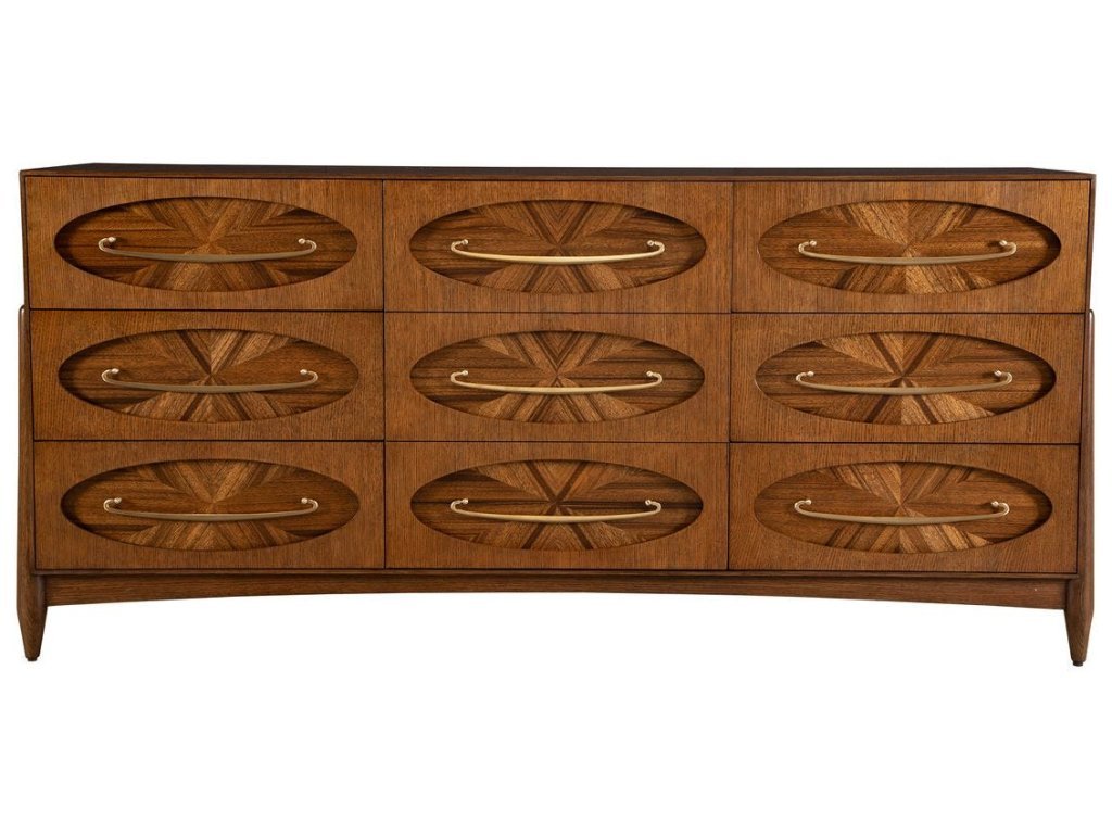 Tiger Eye 6 Drawer 1 Door Chest