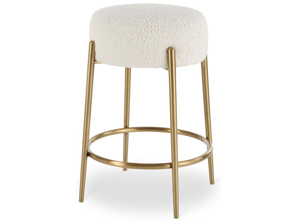 Arles Counter Stool, Brass