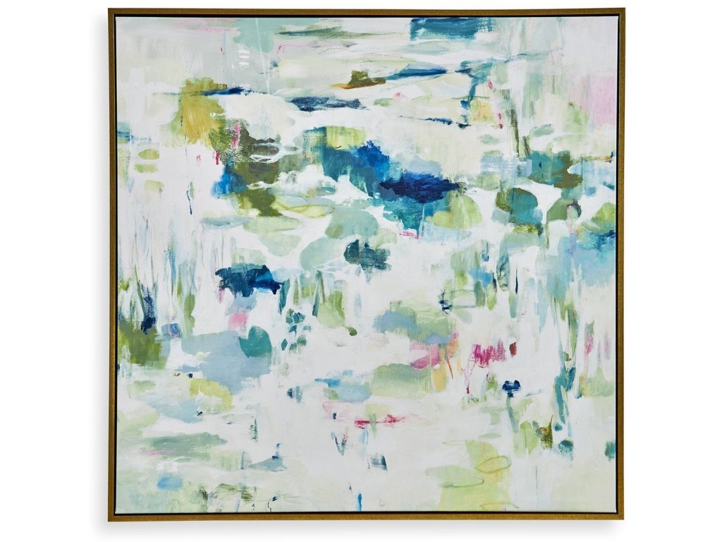 Abstract Reflections Framed Canvas