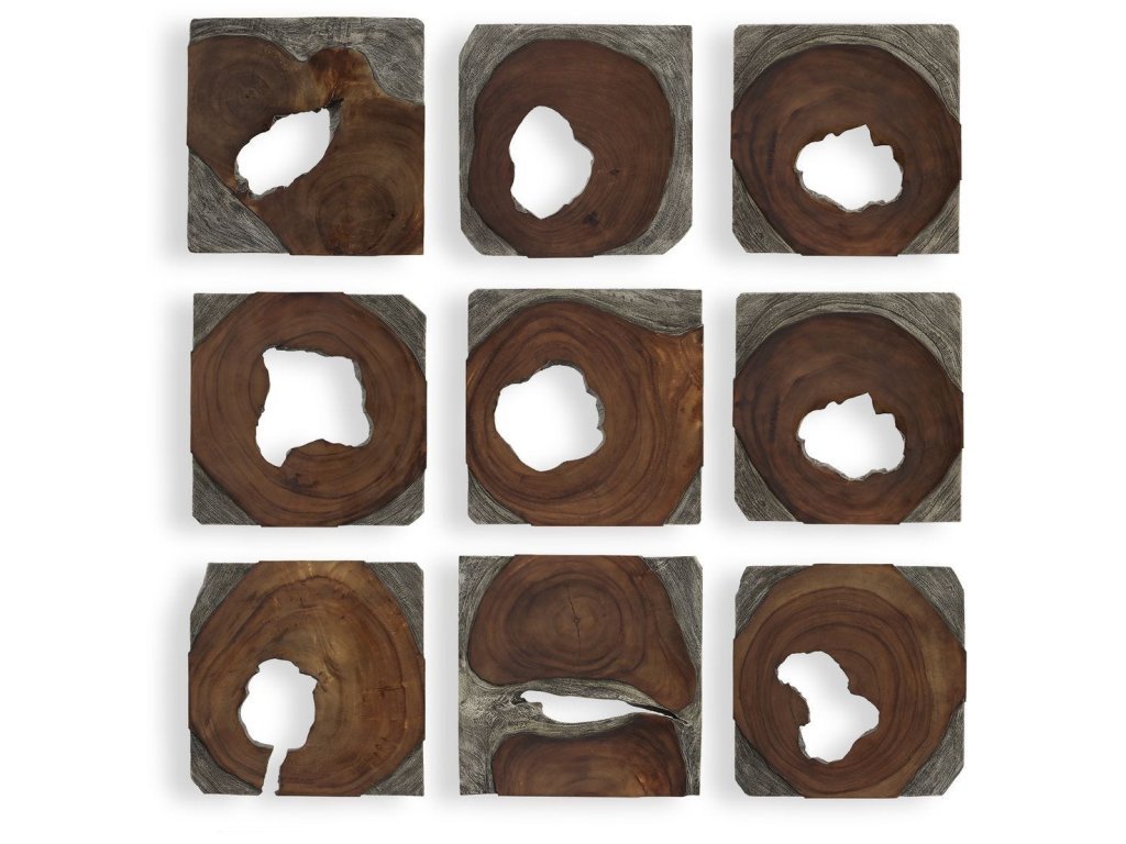 Jungle Wood Wall Decor, S/9