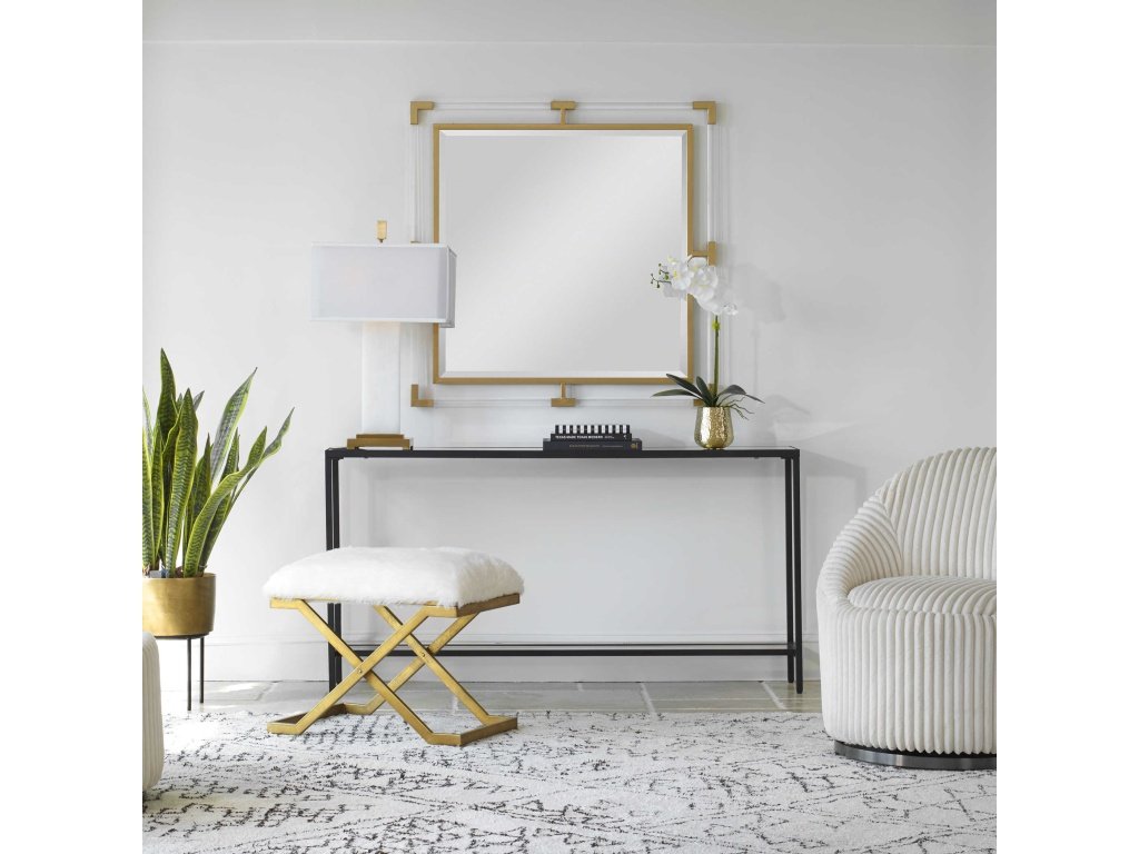 Balkan Square Mirror, Gold