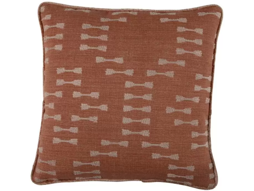 Paddle Stripe Terracotta Indoor Pillow