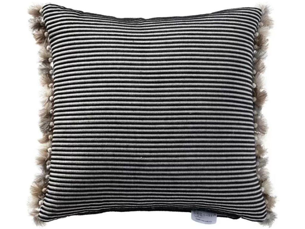 Textured Stripe Indoor Pillow Midnight