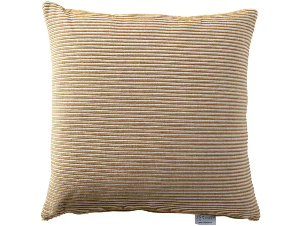 Textured Stripe Indoor Pillow Mustard