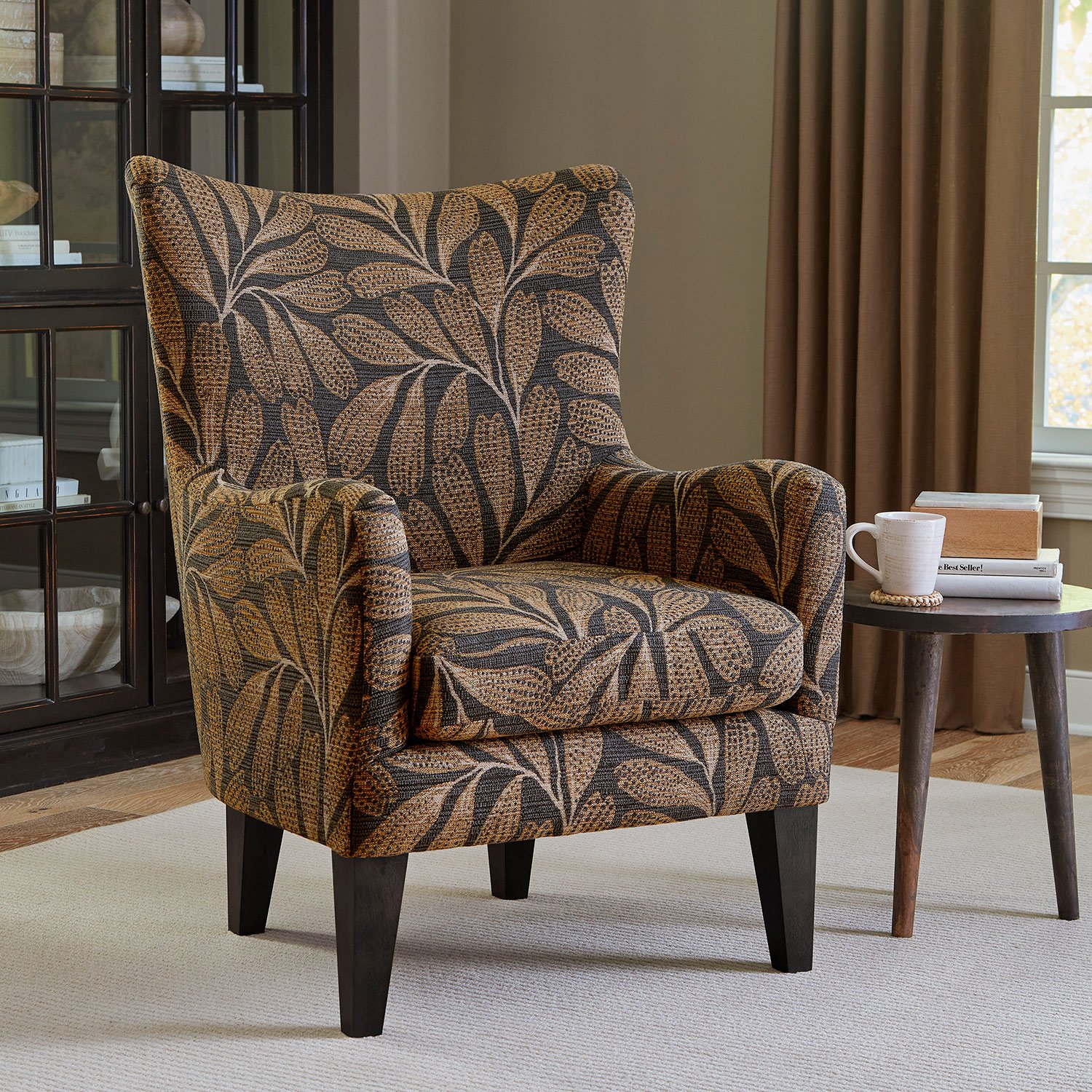 Best Home Furnishings Novae Transitionally Styled Wing Chair Furniture ...