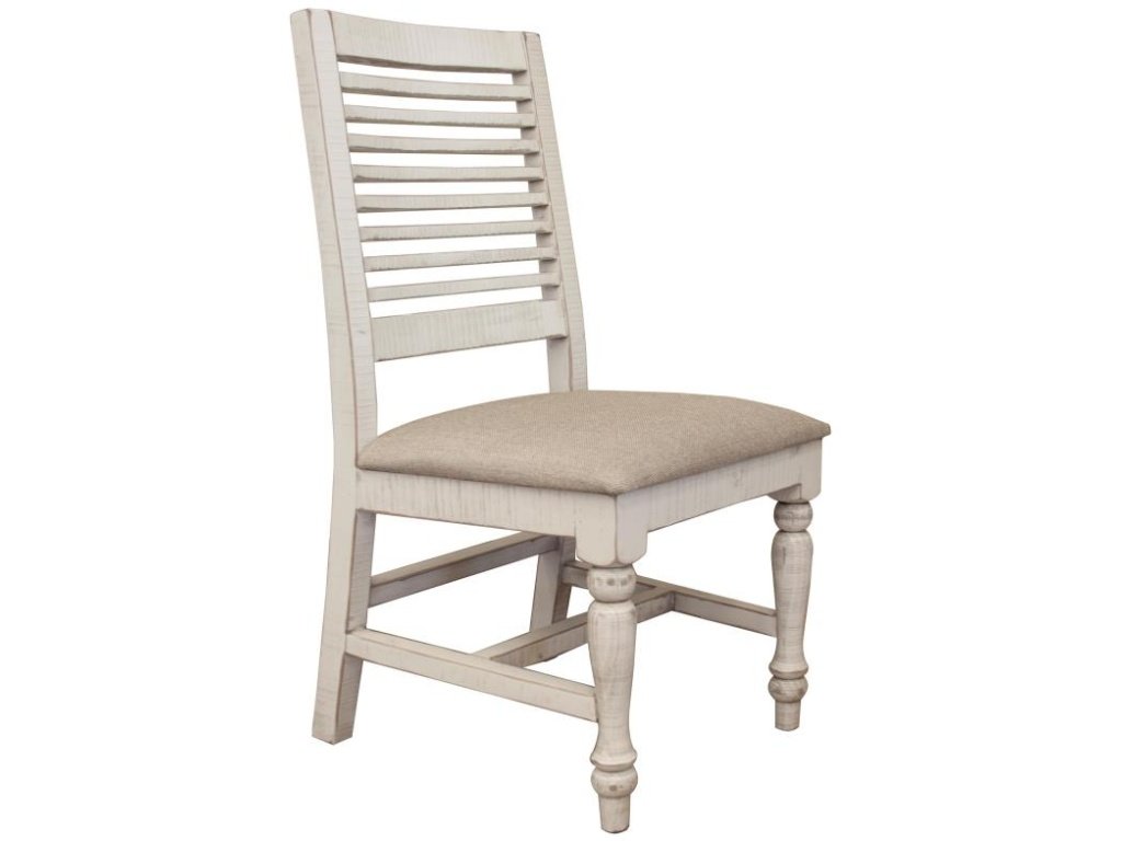 Turned Legs Upholstered Seat Wooden Chair