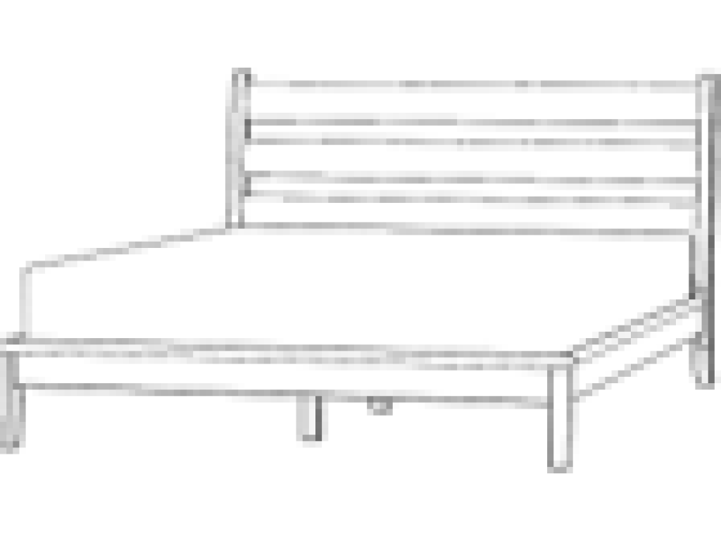 King Wood Slat Bed
