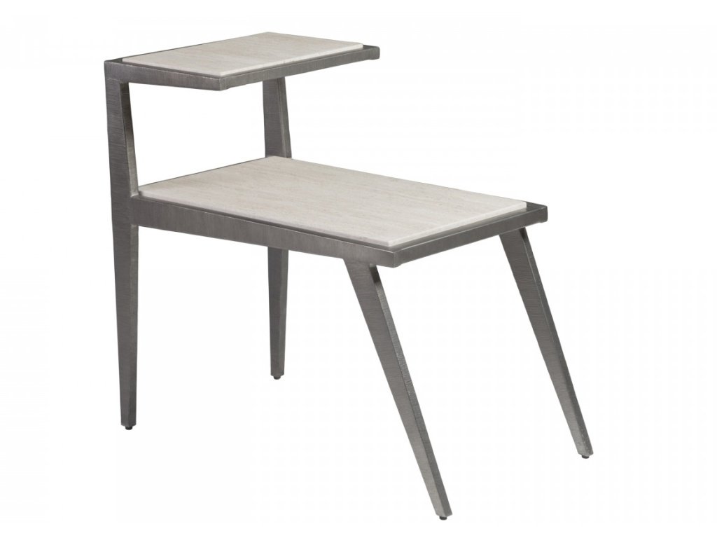 Adamo Silver Gray Side Table