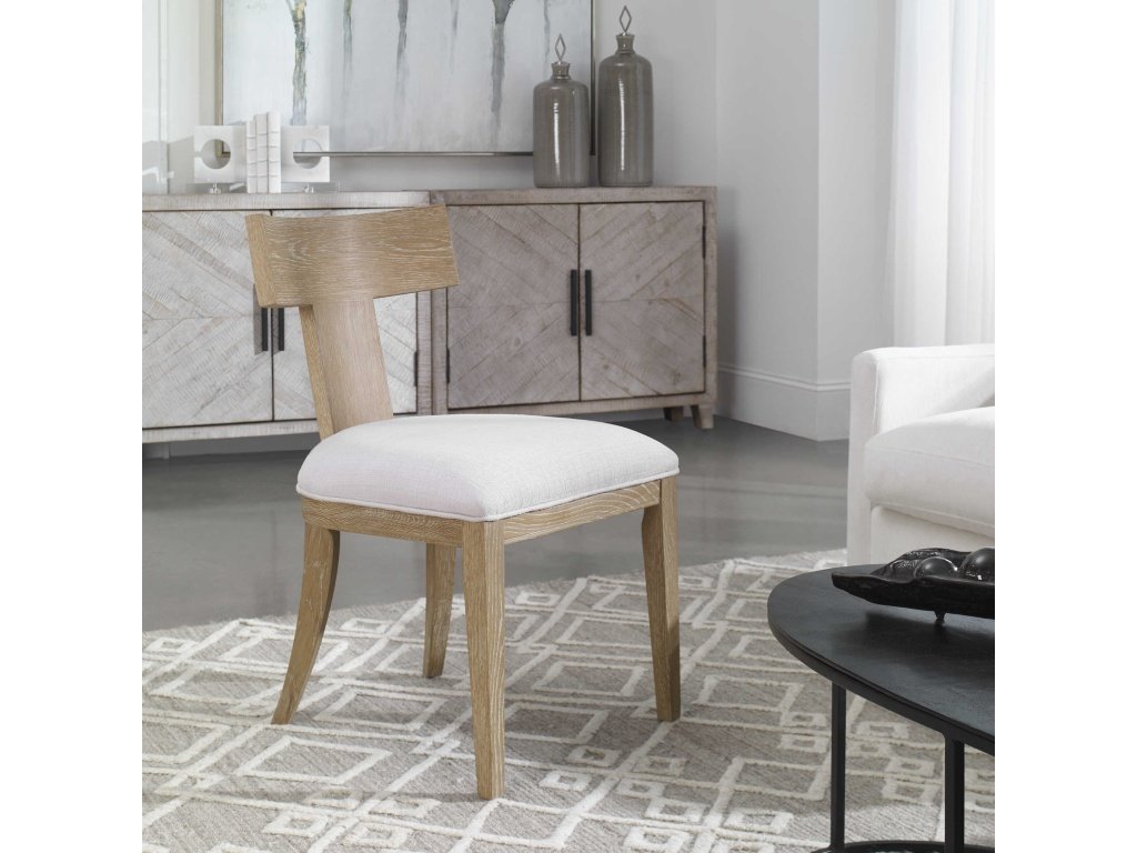 Idris Armless Chair, Natural