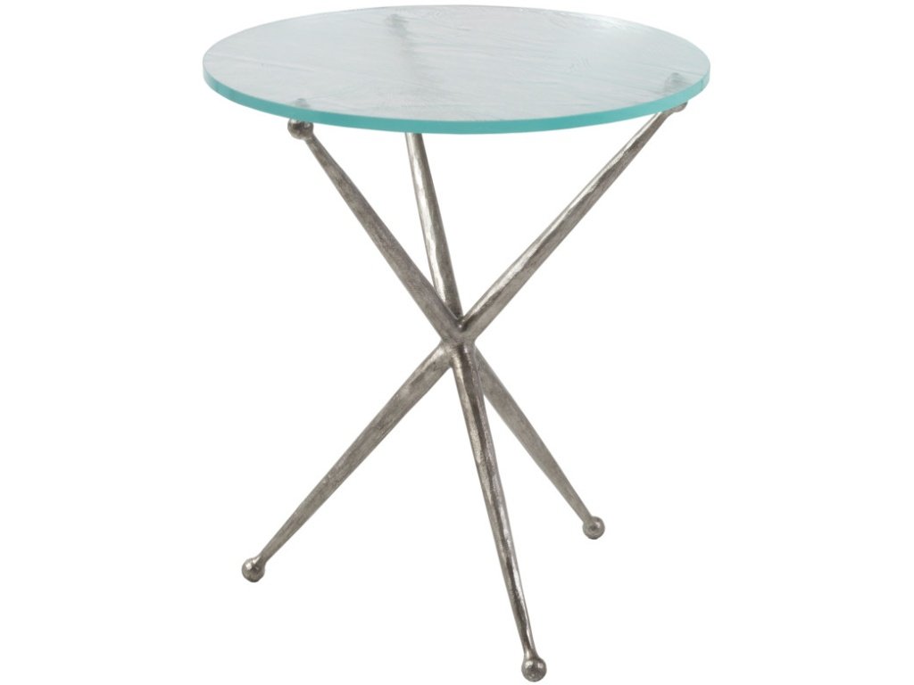 Marcus Silver Round End Table