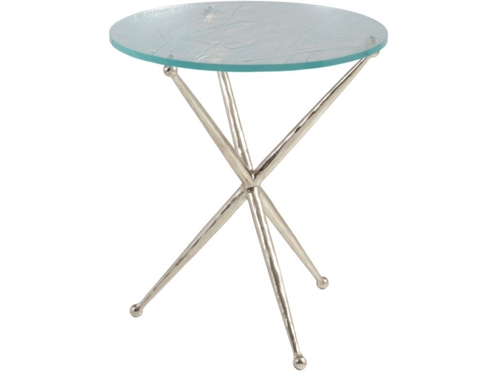 Marcus Champagne Round End Table