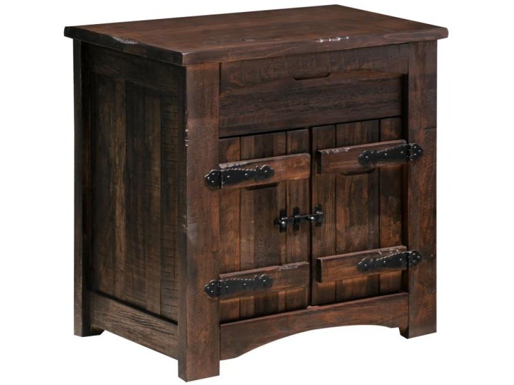 1 Drawer 2 Door Nightstand