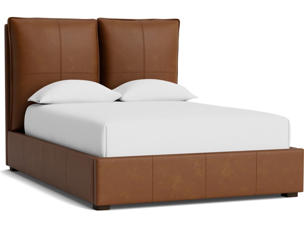 Greer Leather Upholstered Bed