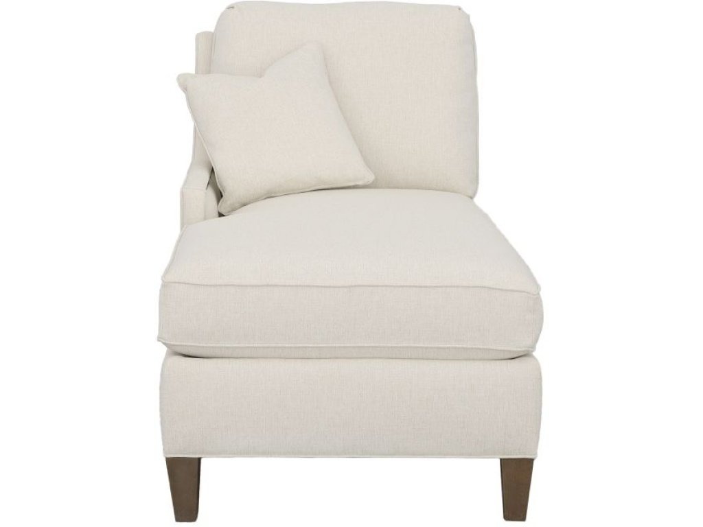 Kelly Left Arm Chaise with Tapered Leg