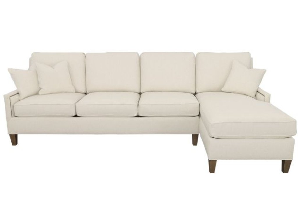 Kelly Right Arm Chaise with Tapered Leg