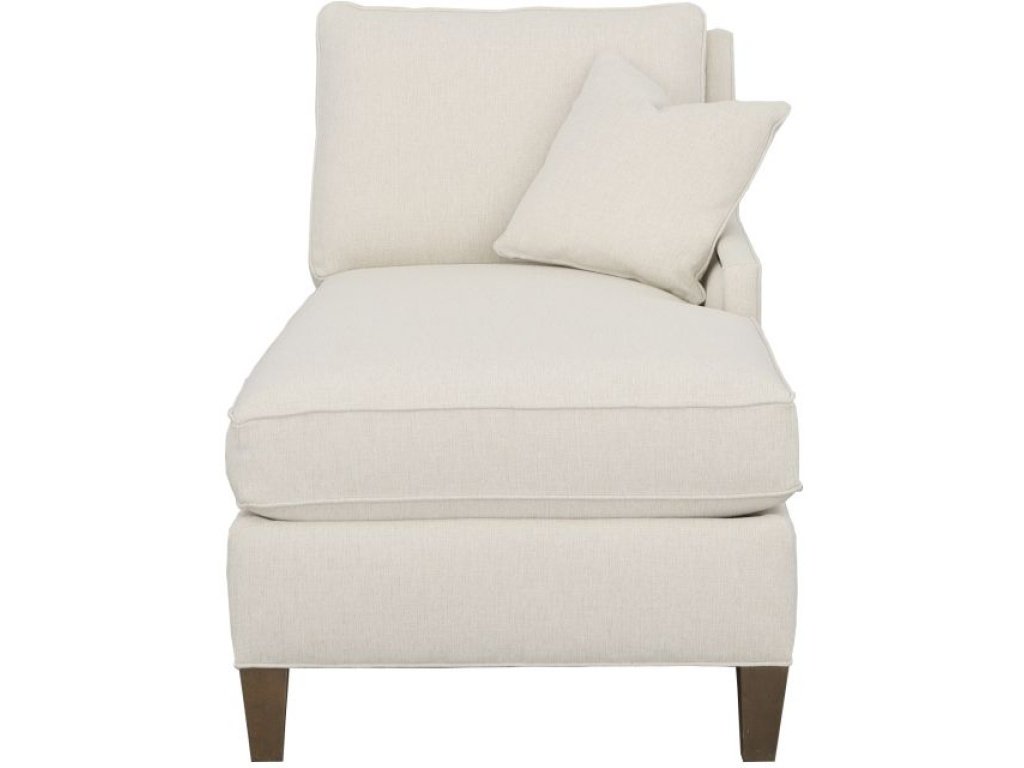 Kelly Right Arm Chaise with Tapered Leg