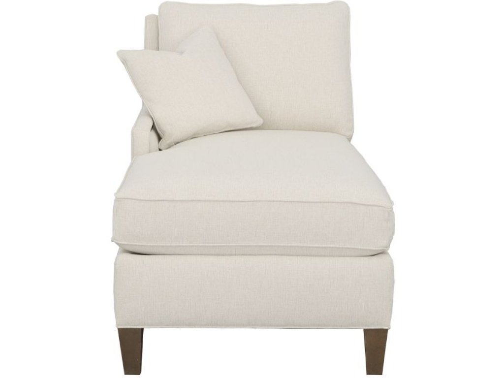 Kelly Left Arm Chaise with Tapered Leg