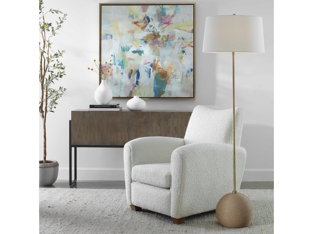 Captiva Floor Lamp, Brass