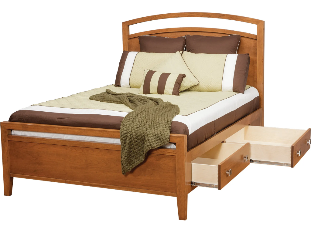 Nouveau Queen Supreme Bed w/ 30" Drawers (2 Per Side)