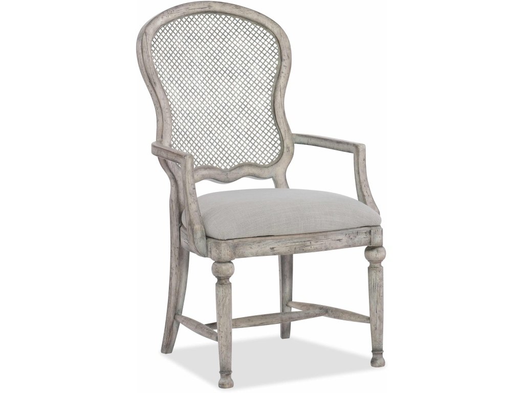 Boheme Gaston Metal Back Arm Chair - 2 per carton/price ea