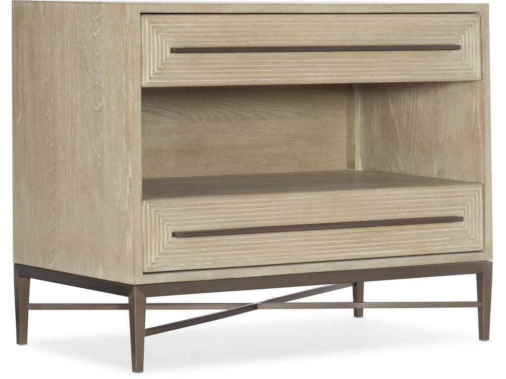 Cascade Two-Drawer Nightstand